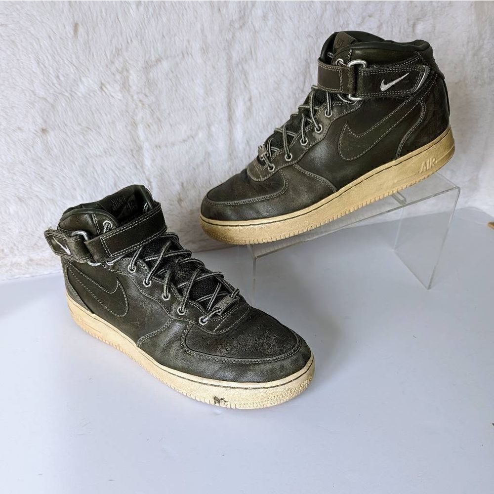 Nike Air Force 1 Premium Work Boot Dark Green Men's Size 9.5